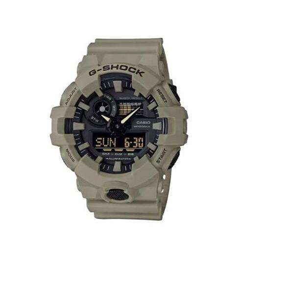 Casio G-Shock Analog Digital GA-700 Series Tan Men's Watch